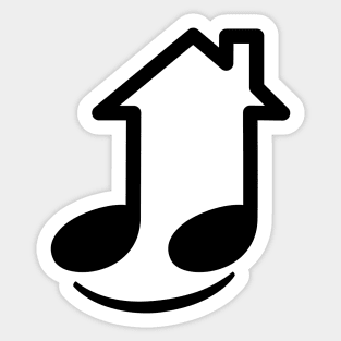House Music = Happy Sticker